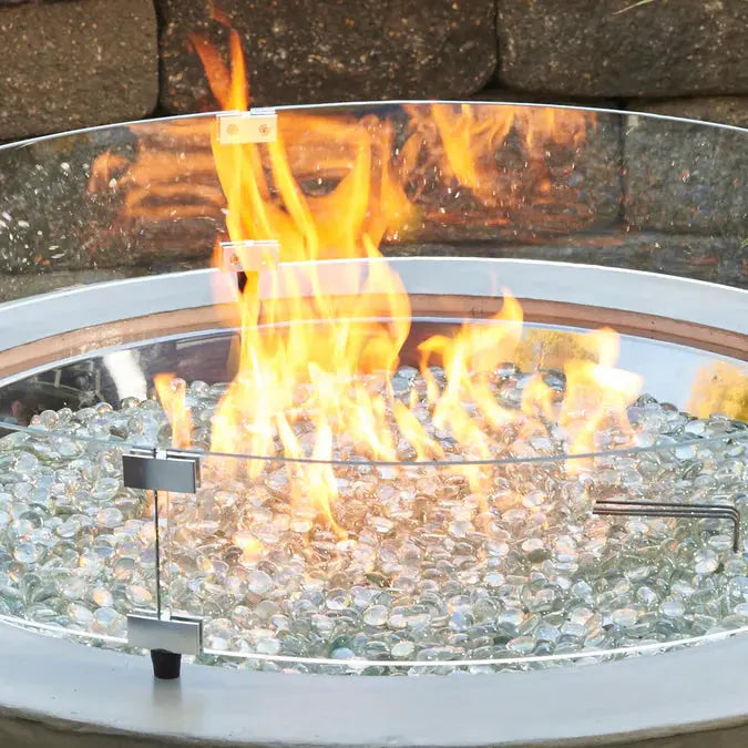 The Outdoor GreatRoom Company Round Glass Wind Guard The Outdoor GreatRoom Company Dreamwood Living