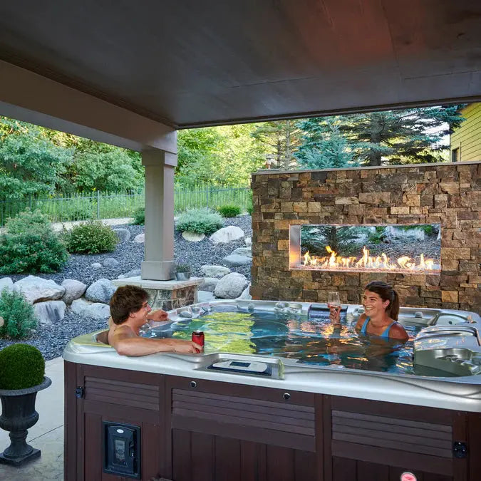 The Outdoor GreatRoom Company See Through Ready to Finish Gas Fireplace The Outdoor GreatRoom Company Dreamwood Living