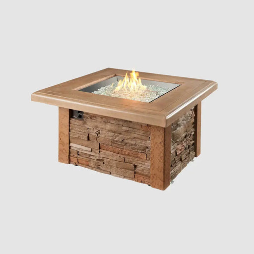The Outdoor GreatRoom Company Sierra Square Gas Fire Pit Table The Outdoor GreatRoom Company Dreamwood Living