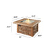 The Outdoor GreatRoom Company Sierra Square Gas Fire Pit Table The Outdoor GreatRoom Company Dreamwood Living