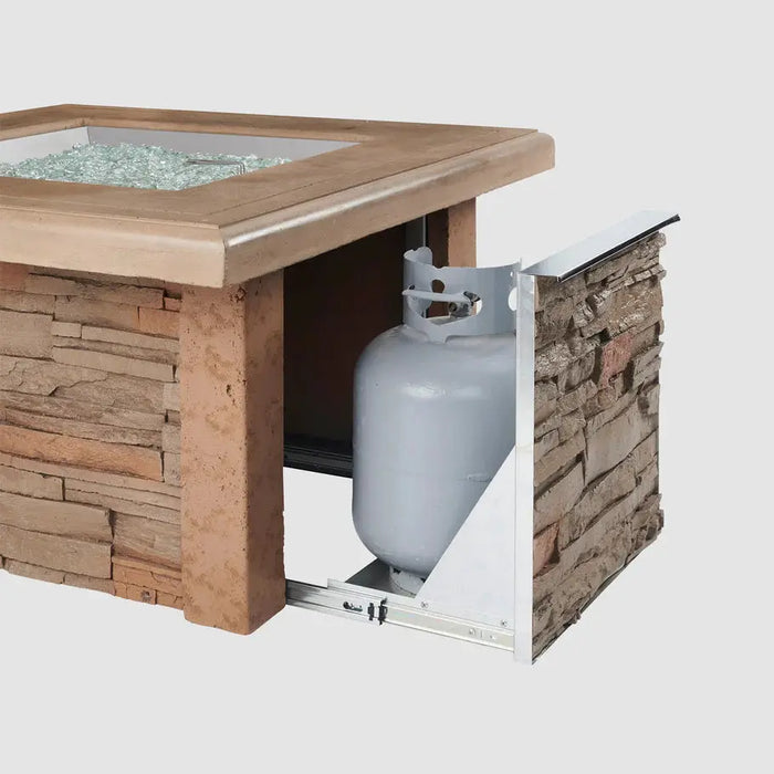 The Outdoor GreatRoom Company Sierra Square Gas Fire Pit Table The Outdoor GreatRoom Company Dreamwood Living