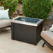 The Outdoor GreatRoom Company Stainless Steel Providence Rectangular Gas Fire Pit Table The Outdoor GreatRoom Company Dreamwood Living