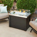 The Outdoor GreatRoom Company Stainless Steel Providence Rectangular Gas Fire Pit Table The Outdoor GreatRoom Company Dreamwood Living