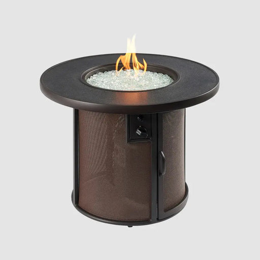 The Outdoor GreatRoom Company Stonefire Round Gas Fire Pit Table The Outdoor GreatRoom Company Dreamwood Living