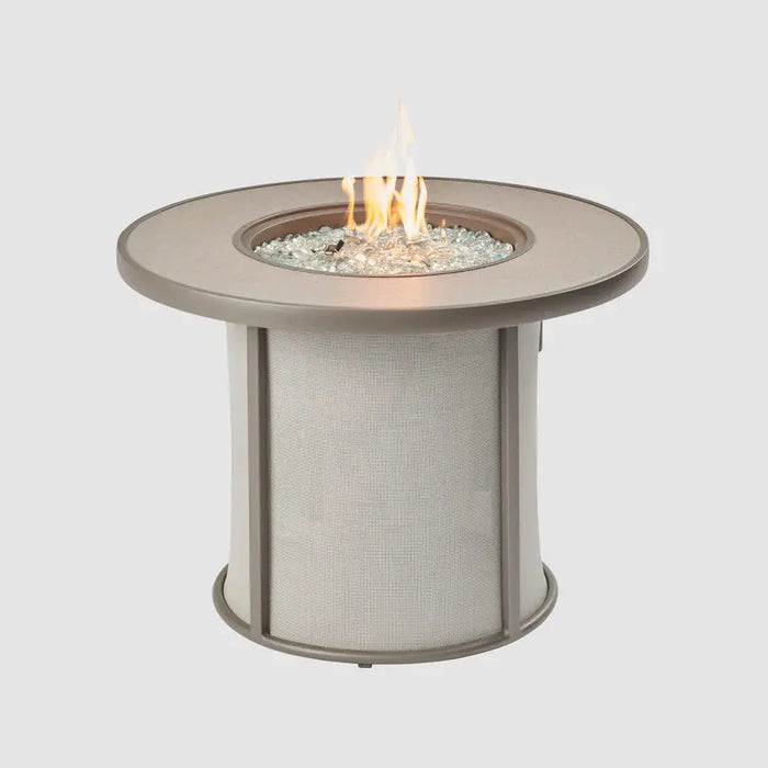 The Outdoor GreatRoom Company Stonefire Round Gas Fire Pit Table The Outdoor GreatRoom Company Dreamwood Living