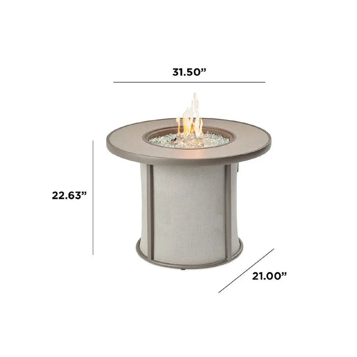 The Outdoor GreatRoom Company Stonefire Round Gas Fire Pit Table The Outdoor GreatRoom Company Dreamwood Living