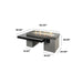The Outdoor GreatRoom Company Uptown Black Linear Fire Pit Table The Outdoor GreatRoom Company Dreamwood Living
