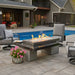 The Outdoor GreatRoom Company Uptown Black Linear Fire Pit Table The Outdoor GreatRoom Company Dreamwood Living