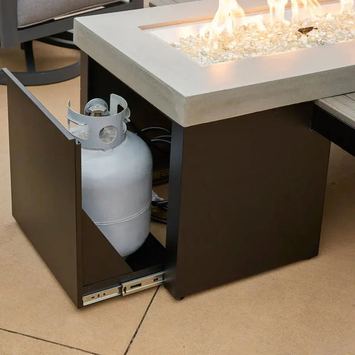 The Outdoor GreatRoom Company Uptown Linear Gas Fire Table The Outdoor GreatRoom Company Dreamwood Living
