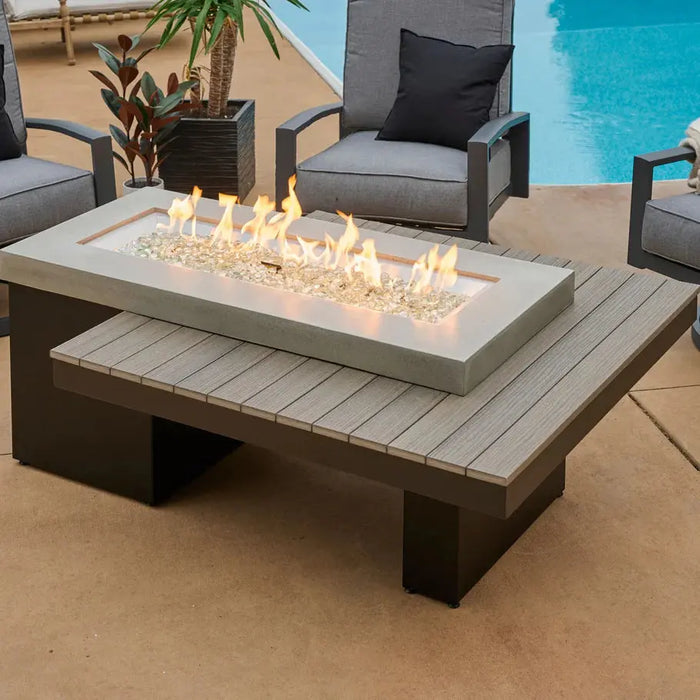 The Outdoor GreatRoom Company Uptown Linear Gas Fire Table The Outdoor GreatRoom Company Dreamwood Living