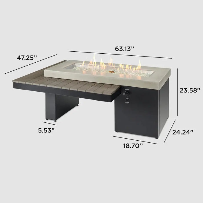 The Outdoor GreatRoom Company Uptown Linear Gas Fire Table The Outdoor GreatRoom Company Dreamwood Living
