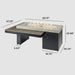The Outdoor GreatRoom Company Uptown Linear Gas Fire Table The Outdoor GreatRoom Company Dreamwood Living