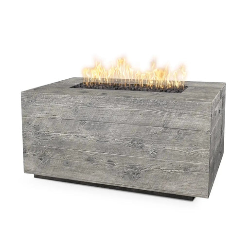 The Outdoor Plus Catalina 48" Rectangle GFRC Wood Grain Fire Pit The Outdoor Plus