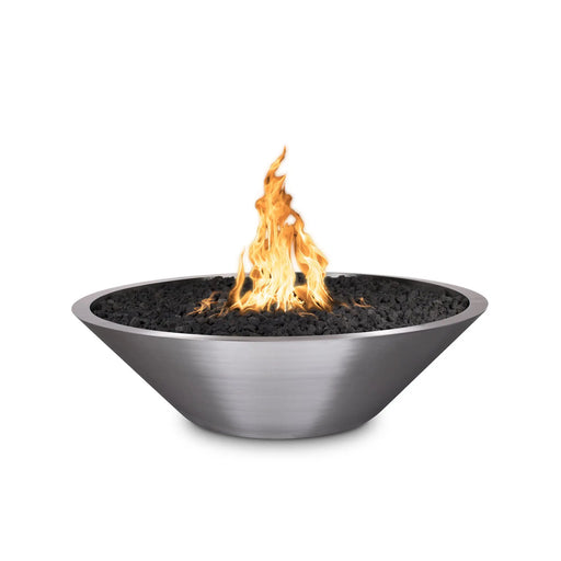 The Outdoor Plus Cazo 48" Stainless Steel Fire Pit - Narrow Ledge The Outdoor Plus Dreamwood Living