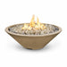 Elegant outdoor space showcasing Cazo fire pit at night.