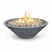 Cazo fire pit surrounded by modern outdoor furniture, cozy ambiance.