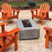 The Outdoor Plus Coronado 48" Rectangle GFRC Wood Grain Fire Pit The Outdoor Plus