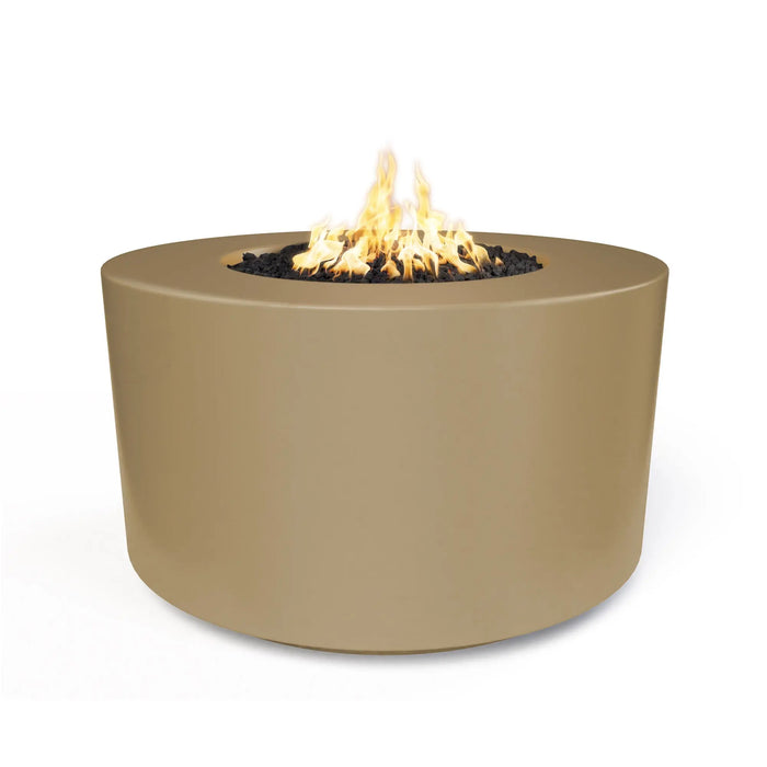 The Outdoor Plus Florence 42" x 24" Round GFRC Concrete Tall Fire Pit The Outdoor Plus Dreamwood Living