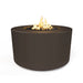 The Outdoor Plus Florence 42" x 24" Round GFRC Concrete Tall Fire Pit The Outdoor Plus Dreamwood Living