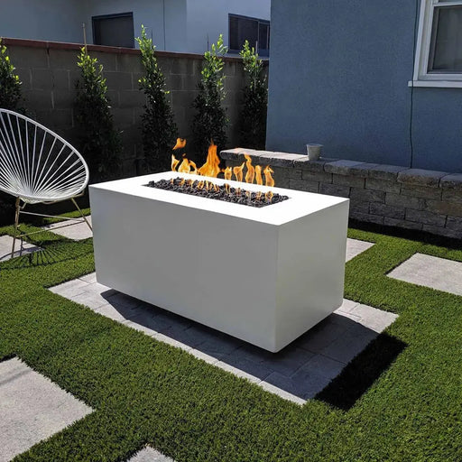 The Outdoor Plus Pismo 48" Rectangle GFRC Concrete Gas Fire Pit The Outdoor Plus