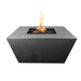 The Outdoor Plus OPT-RDNPC48 Redan 48" Powder Coat Square Gas Fire Pit