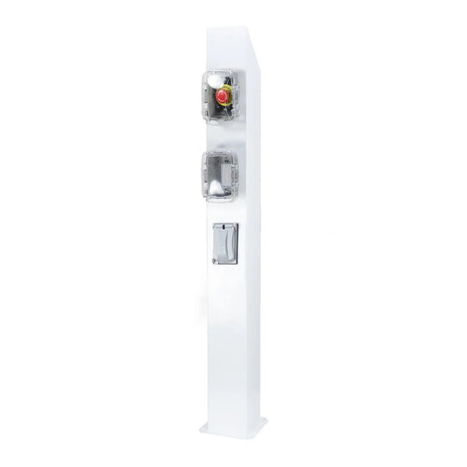 The Outdoor Plus Safety Tower Post with 3 Accessories in Powder Coated Metal The Outdoor Plus Dreamwood Living
