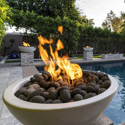 The Outdoor Plus Sedona 48" GFRC Concrete Fire Pit - Narrow Ledge The Outdoor Plus