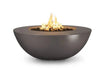 The Outdoor Plus Sedona Wide Ledge GFRC Concrete Round Gas Fire Pit