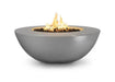 The Outdoor Plus Sedona Wide Ledge GFRC Concrete Round Gas Fire Pit