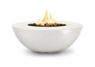 The Outdoor Plus Sedona Wide Ledge GFRC Concrete Round Gas Fire Pit
