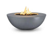 The Outdoor Plus Sedona Wide Ledge GFRC Concrete Round Gas Fire Pit