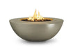 The Outdoor Plus Sedona Wide Ledge GFRC Concrete Round Gas Fire Pit