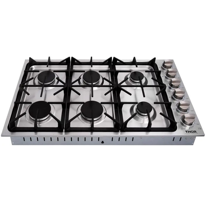 Thor 36" Drop-in Propane Gas Cooktop in Stainless Steel, TGC3601LP Thor Kitchen
