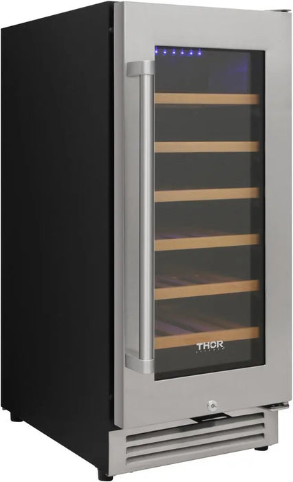 Thor Kitchen 15" 33 Bottle Single Zone Wine Cooler, TWC1501 Thor Kitchen