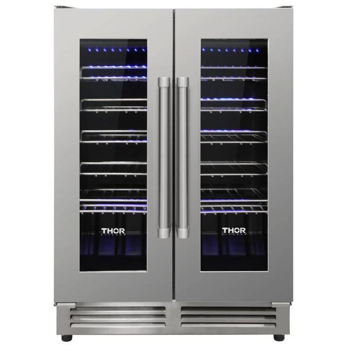 Thor Kitchen 24" 42 Bottle Dual Zone Wine Cooler, TWC2402 Thor Kitchen