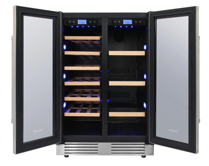Thor Kitchen 24" French Door Wine & Beverage Cooler, TBC2401DI Thor Kitchen