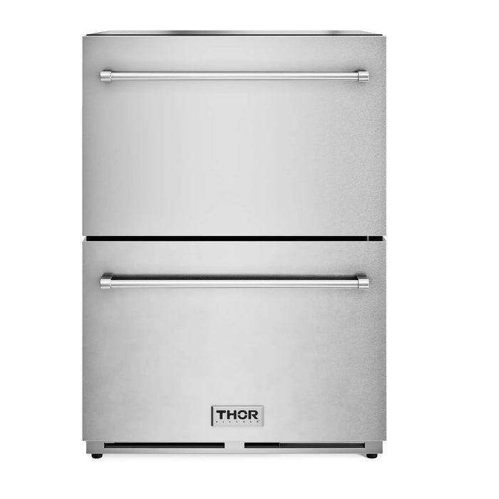 Thor Kitchen 24" Indoor or Outdoor Professional Freezer Drawer in Stainless Steel, TRZ24U Thor Kitchen