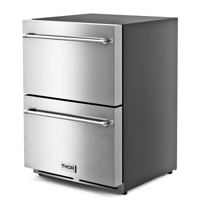 Thor Kitchen 24" Indoor or Outdoor Professional Freezer Drawer in Stainless Steel, TRZ24U Thor Kitchen