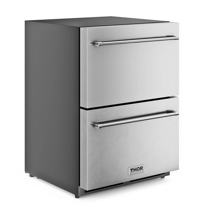 Thor Kitchen 24" Indoor or Outdoor Professional Freezer Drawer in Stainless Steel, TRZ24U Thor Kitchen