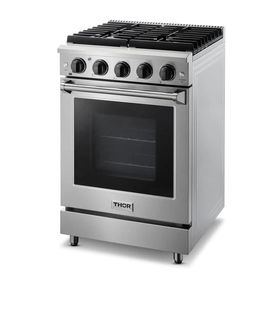 Thor Kitchen 24" Natural Gas Range in Stainless Steel, LRG2401U Thor Kitchen Dreamwood Living
