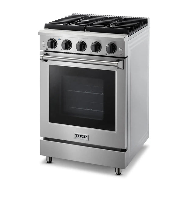 Thor Kitchen 24" Natural Gas Range in Stainless Steel, LRG2401U Thor Kitchen Dreamwood Living