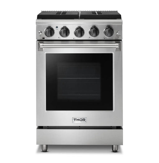 Thor Kitchen 24" Propane Gas Range in Stainless Steel, LRG2401ULP Thor Kitchen