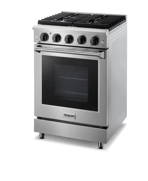 Thor Kitchen 24" Propane Gas Range in Stainless Steel, LRG2401ULP Thor Kitchen