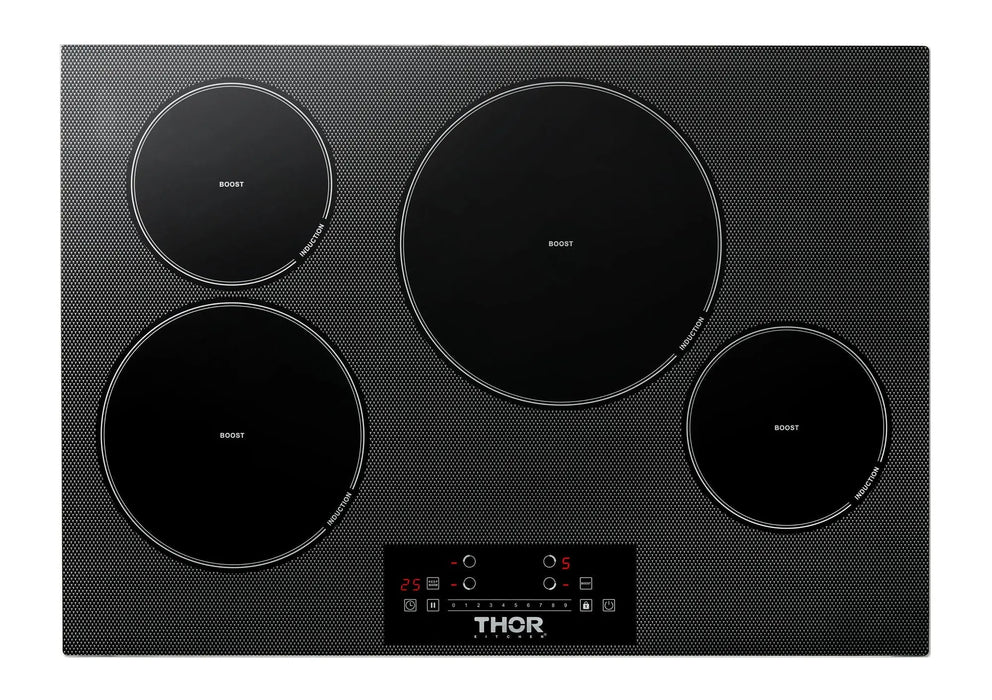 Thor Kitchen 30" Built-In Induction Cooktop with 4 Elements in Black, TIH30 Thor Kitchen Dreamwood Living