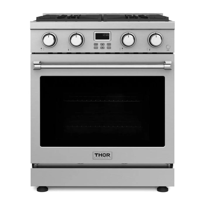 Thor Kitchen 30" Contemporary Natural Gas Range in Stainless Steel, ARG30 Thor Kitchen