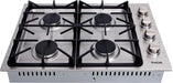 Thor Kitchen 30" Drop-in Gas Cooktop in Stainless Steel, TGC3001LP Thor Kitchen