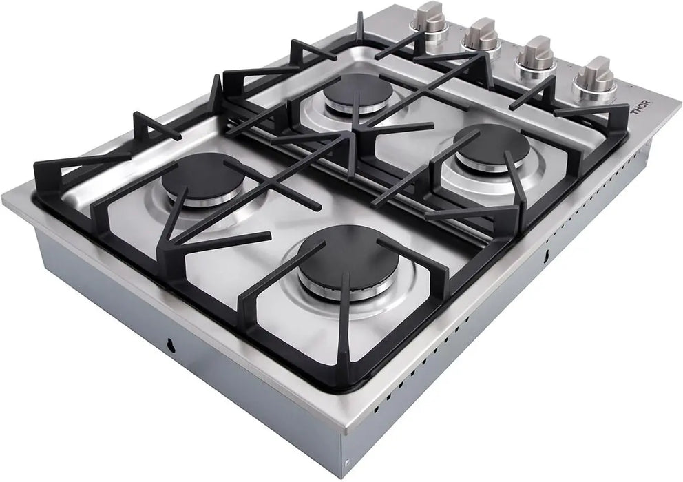Thor Kitchen 30" Drop-in Gas Cooktop in Stainless Steel, TGC3001LP Thor Kitchen
