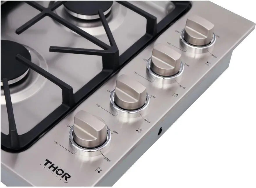 Thor Kitchen 30" Drop-in Gas Cooktop in Stainless Steel, TGC3001LP Thor Kitchen
