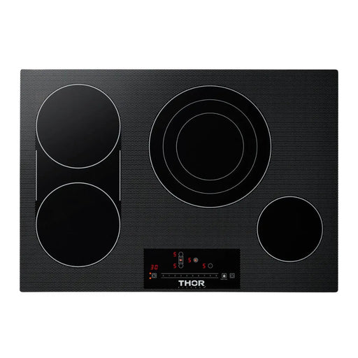 Thor Kitchen 30" Professional Electric Cooktop With 4 Burners in Black, TEC30 Thor Kitchen