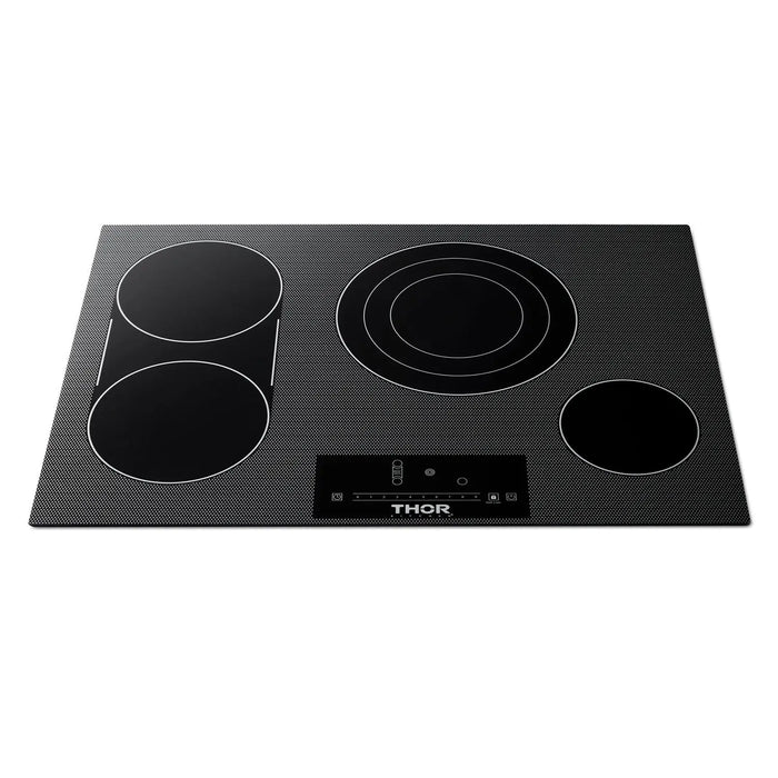 Thor Kitchen 30" Professional Electric Cooktop With 4 Burners in Black, TEC30 Thor Kitchen